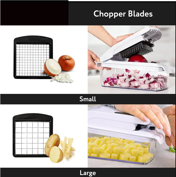 15-in-1 Vegetable Chopper with Container | Multifunctional Food Cutter