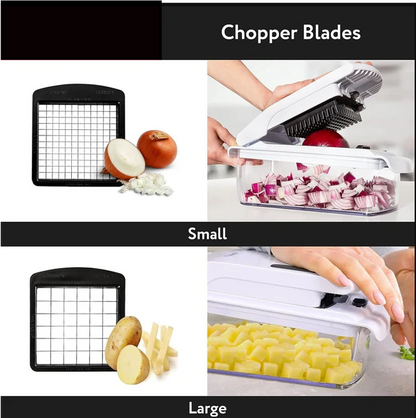 15-in-1 Vegetable Chopper with Container | Multifunctional Food Cutter